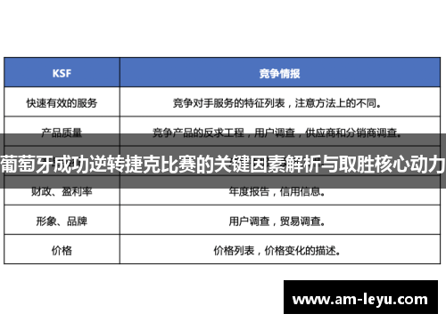 葡萄牙成功逆转捷克比赛的关键因素解析与取胜核心动力
